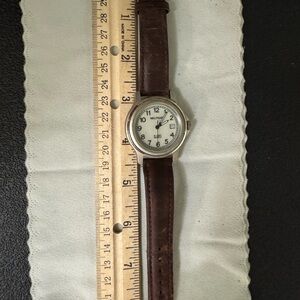 Waltham Silver EL Light Date Quartz Watch
